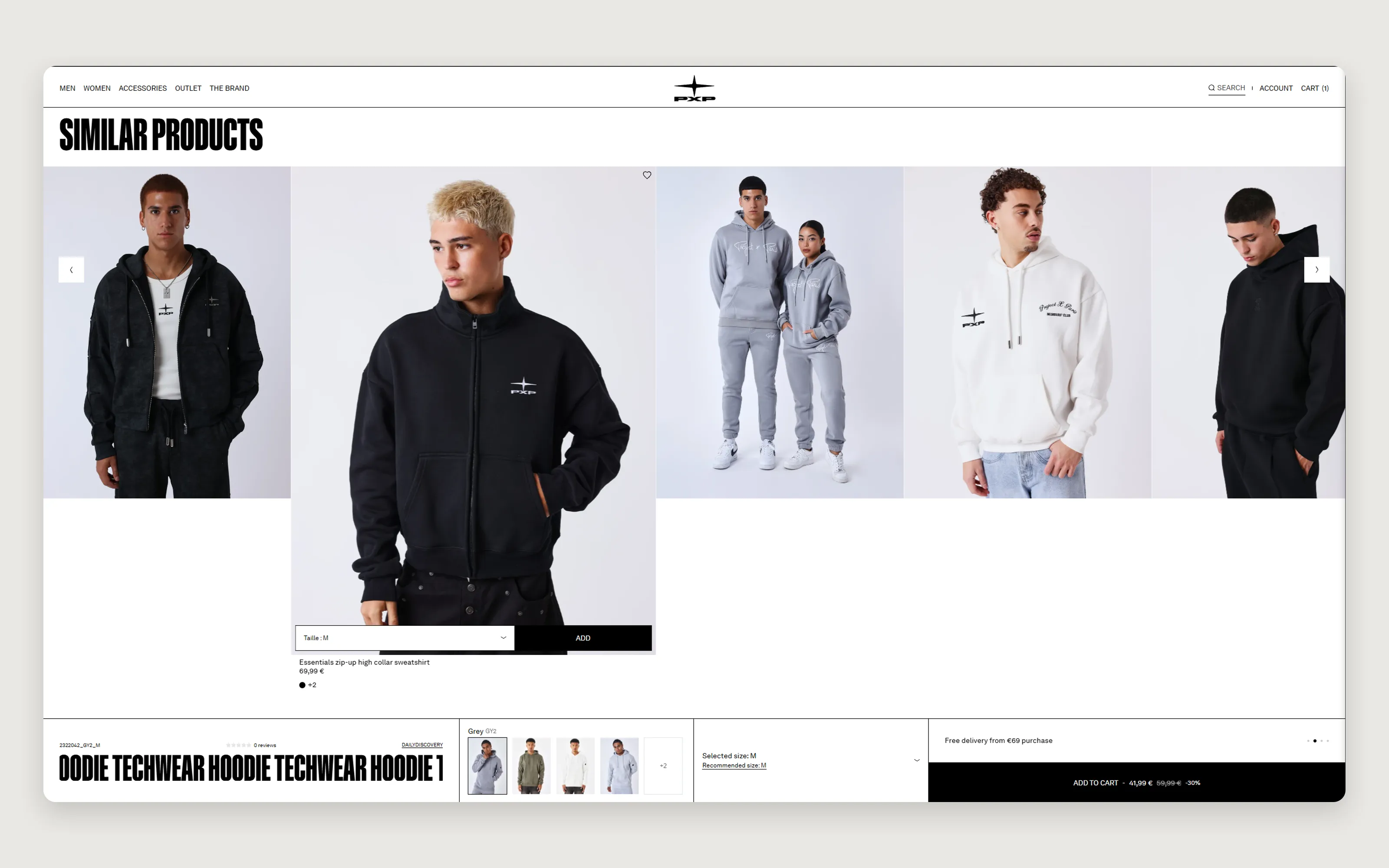 Nosto similar products in a GSAP slider, with quick add